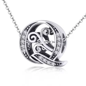 Pandora Style Sparkling Pavé Flower Letter Q Charm - BSC030-Q Pandora Style Sparkling Pavé Flower Letter Q Charm - BSC030-Q