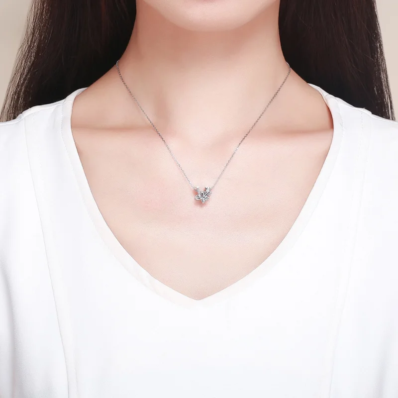 (image for) Pandora Style Sparkling Pavé Flower Letter V Charm - BSC030-V - View 5