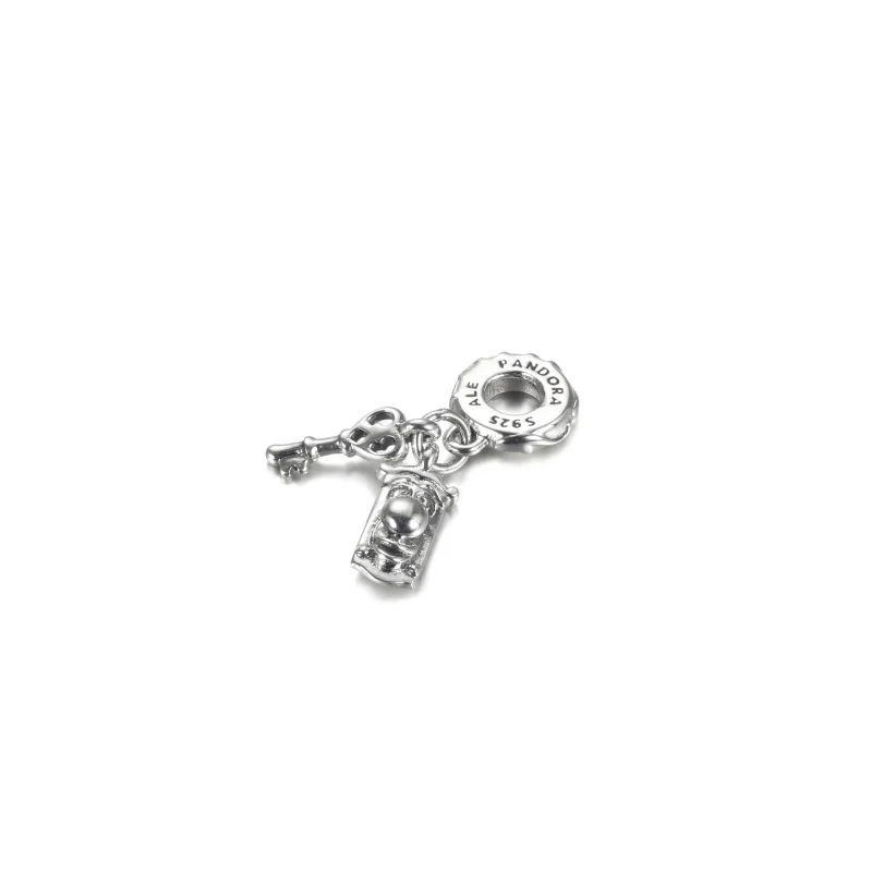 (image for) Disney Alice in Wonderland Key & Door Knob Dangle Charm - 799344C00 - View 2