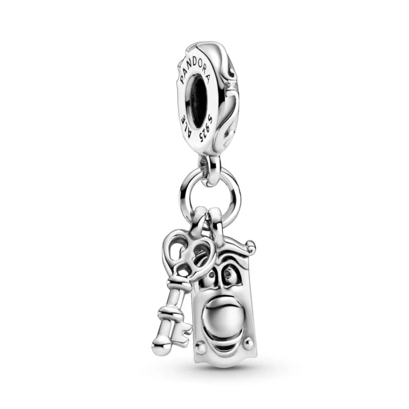 (image for) Disney Alice in Wonderland Key & Door Knob Dangle Charm - 799344C00 - Product Image