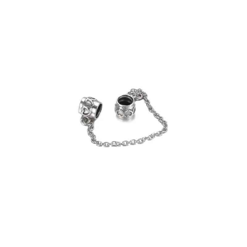 (image for) Limited Edition Pandora 20th Anniversary Heart Safety Chain - 799007C00-5 - View 4