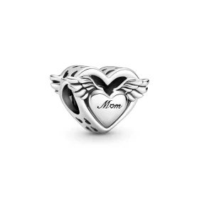 PANDORA Angel Wings & Mom Charm - 799367C00 PANDORA Angel Wings & Mom Charm - 799367C00