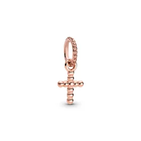 PANDORA Beaded Cross Dangle Charm - 789332C00 PANDORA Beaded Cross Dangle Charm - 789332C00