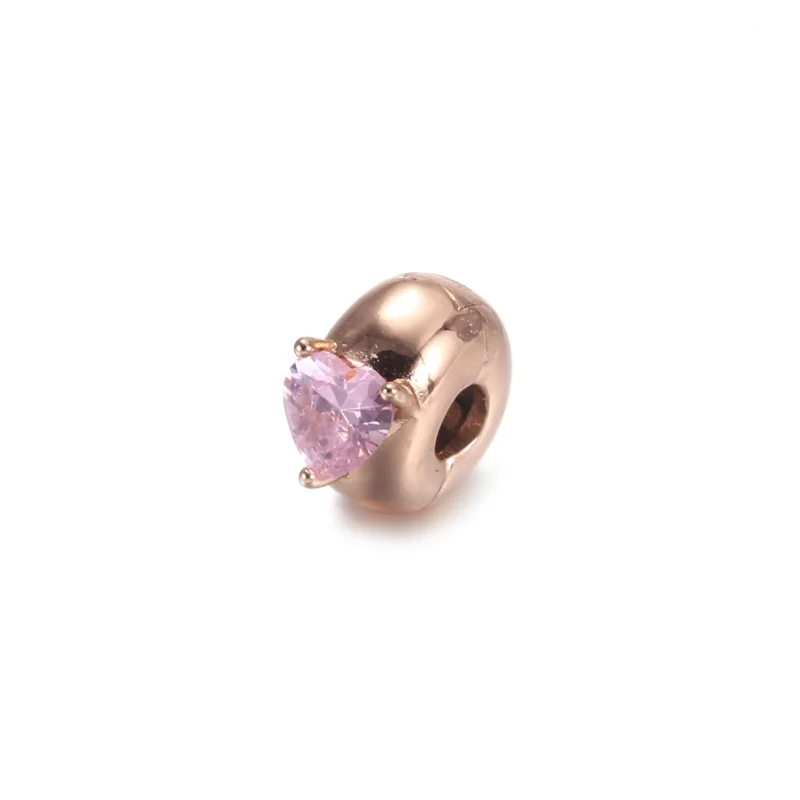 (image for) PANDORA Blue Heart Solitaire Clip Charm - 789203C02 - View 4