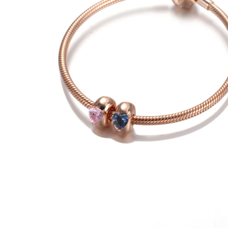 (image for) PANDORA Blue Heart Solitaire Clip Charm - 789203C02 - View 7