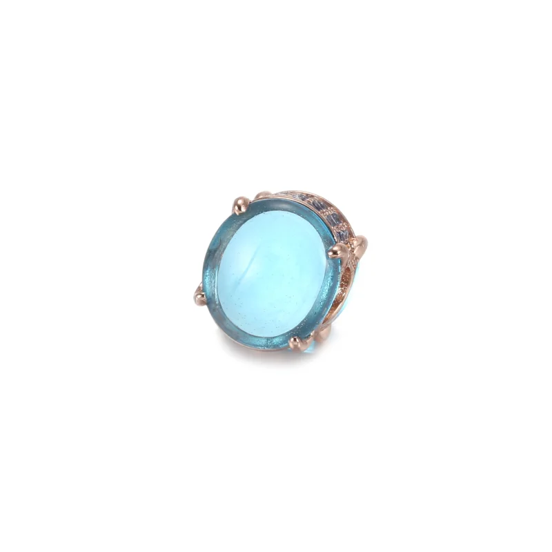 (image for) PANDORA Blue Oval Cabochon Charm - 789309C01 - View 2