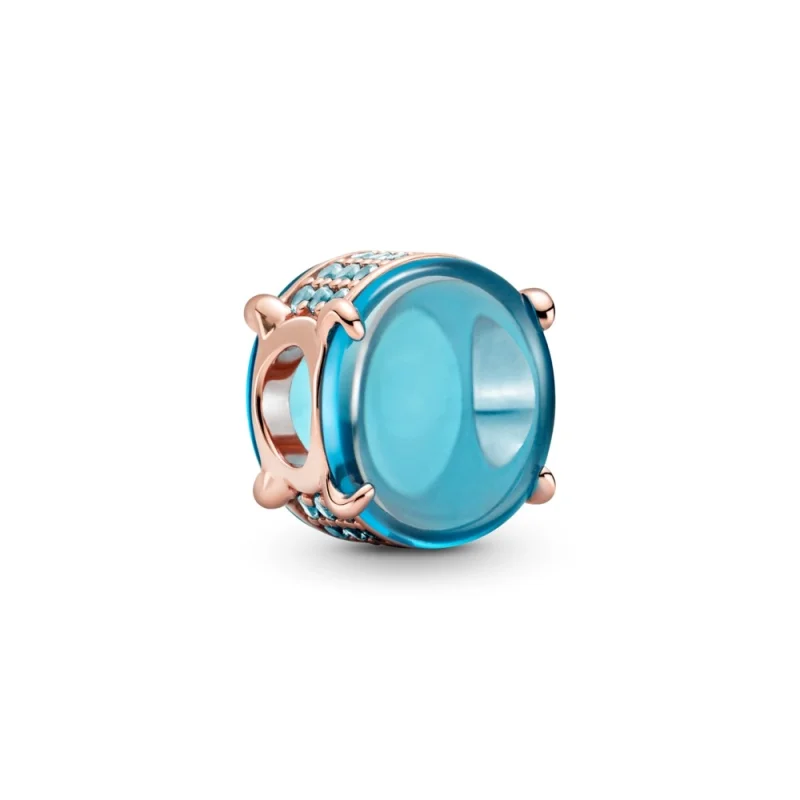 (image for) PANDORA Blue Oval Cabochon Charm - 789309C01 - Product Image