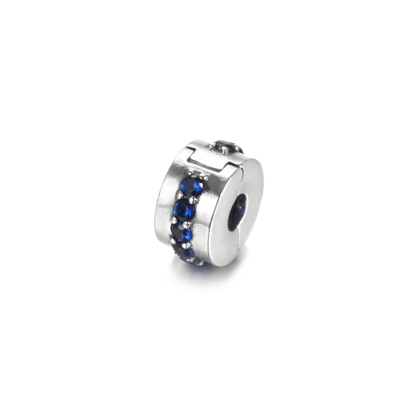 (image for) PANDORA Blue Sparkle Clip - 791972C01 - View 2