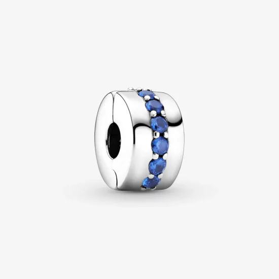 PANDORA Blue Sparkle Clip - 791972C01