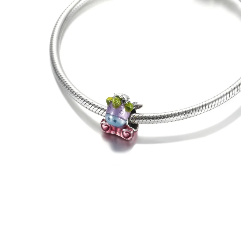 (image for) PANDORA Colourful Rainbow Bruno the Unicorn Charm - 799353C01 - View 5