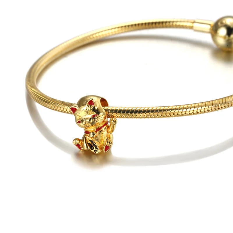 (image for) PANDORA Cute Fortune Cat Charm - 769271C01 - View 5