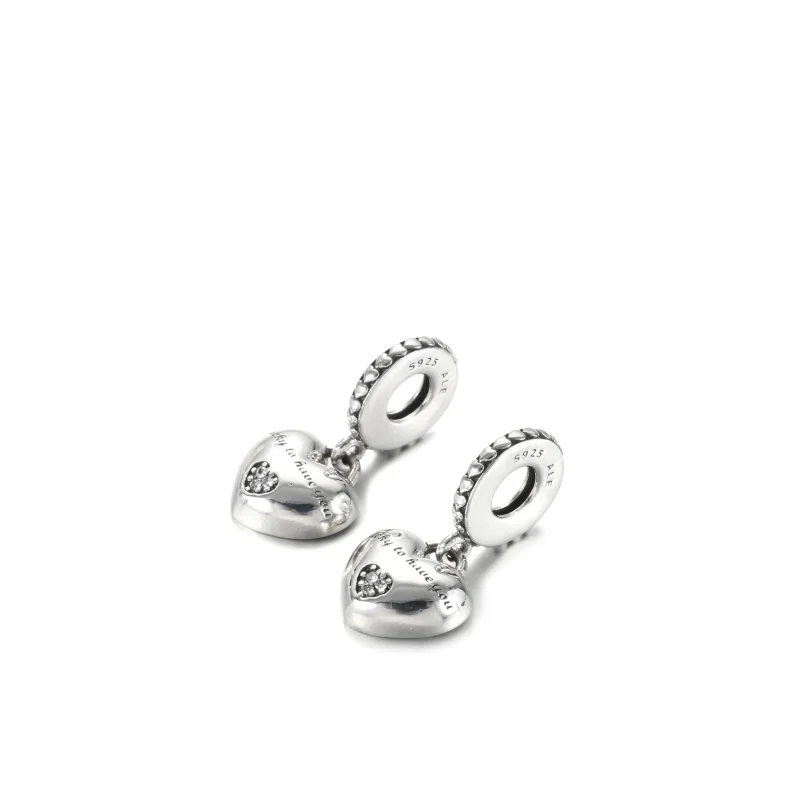 (image for) PANDORA Daughter- & Mother in Law Split Dangle Charm - 799321C01 - View 4