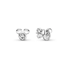 PANDORA Disney Mickey Mouse & Minnie Mouse Silhouette Stud Earrings - 299258C01