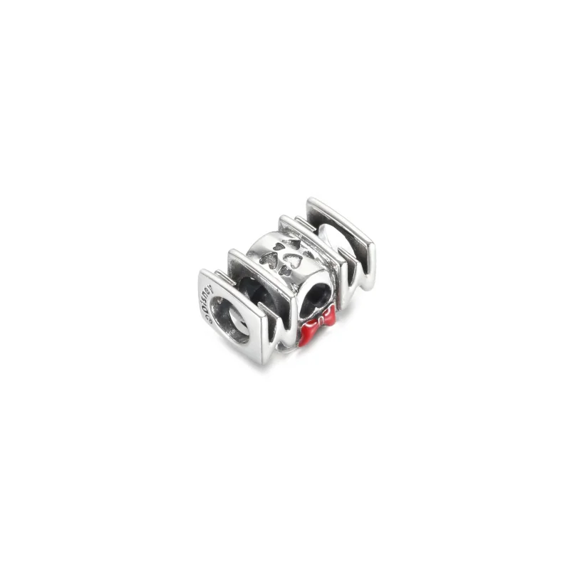 (image for) PANDORA Disney Minnie Mouse Bow & Mum Charm - 799363C01 - View 4
