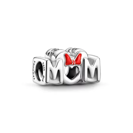 PANDORA Disney Minnie Mouse Bow & Mum Charm - 799363C01