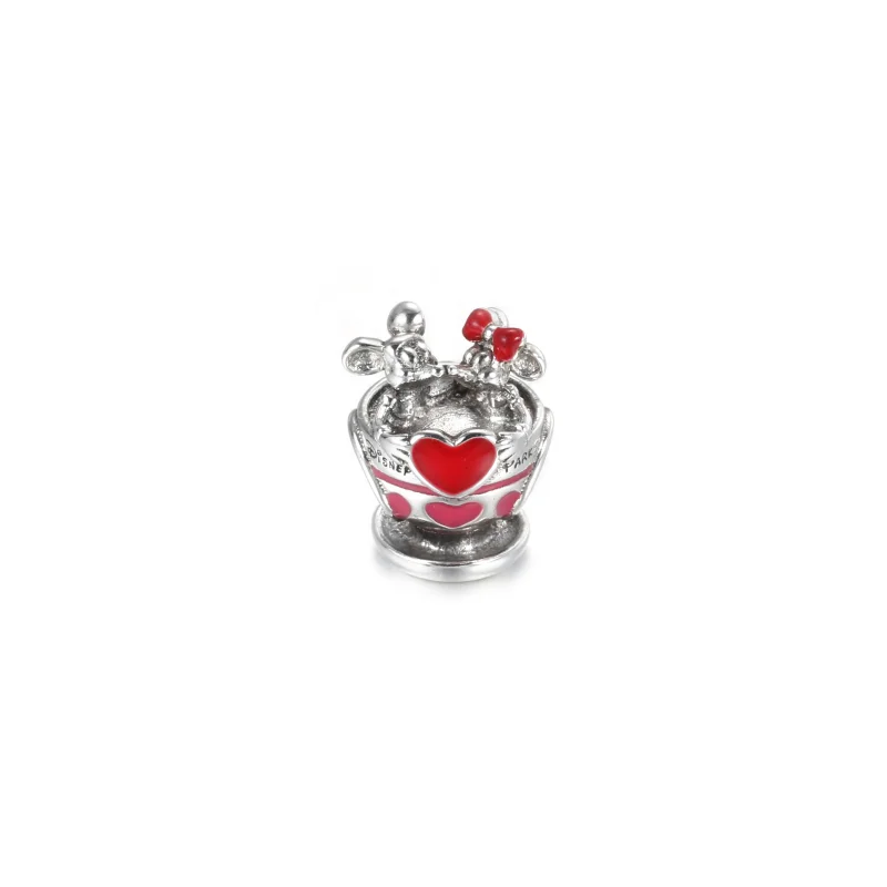 (image for) Pandora Disney Parks Mickey and Minnie Teacups Charm - 799265C01 - View 2