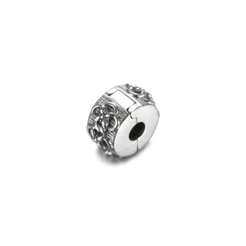 (image for) PANDORA Flower Pattern Clip Charm - 799316C00 - View 2