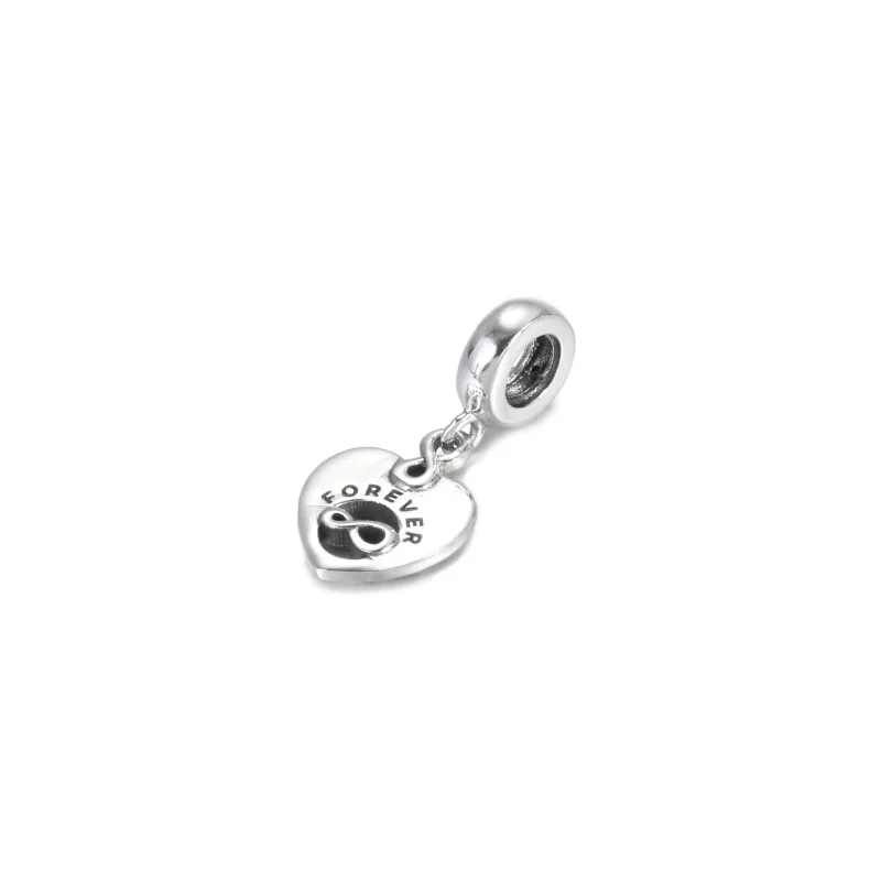 (image for) PANDORA Friends Forever Heart Dangle Charm - 799294C01 - View 3