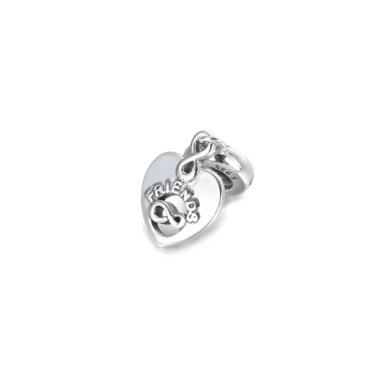 (image for) PANDORA Friends Forever Heart Dangle Charm - 799294C01 - View 4