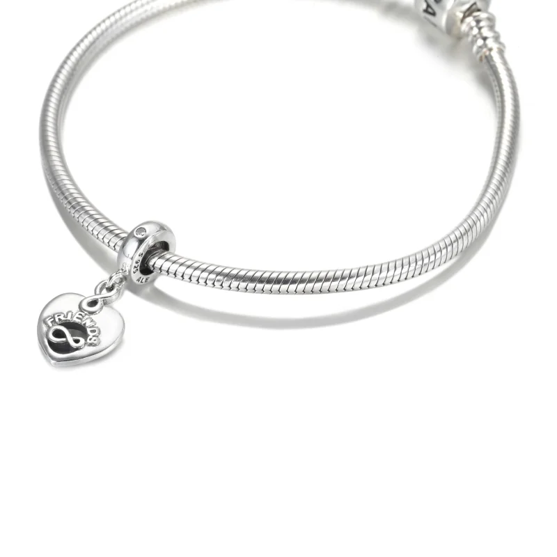 (image for) PANDORA Friends Forever Heart Dangle Charm - 799294C01 - View 5