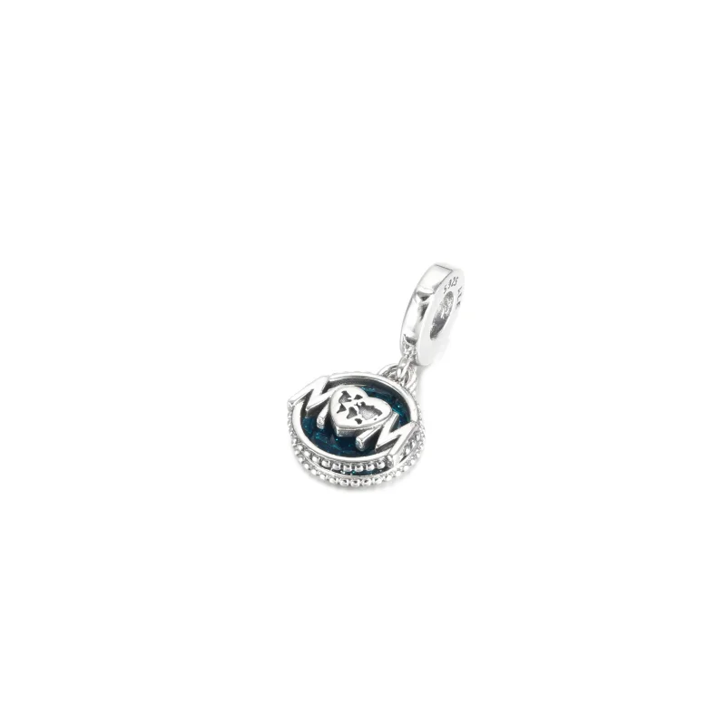 (image for) PANDORA Glitter Globe Mom Dangle Charm - 799368C01 - View 3