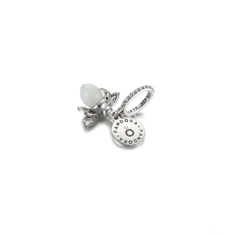 (image for) PANDORA Glow-in-the-dark Firefly Dangle Charm - 799352C01 - View 3