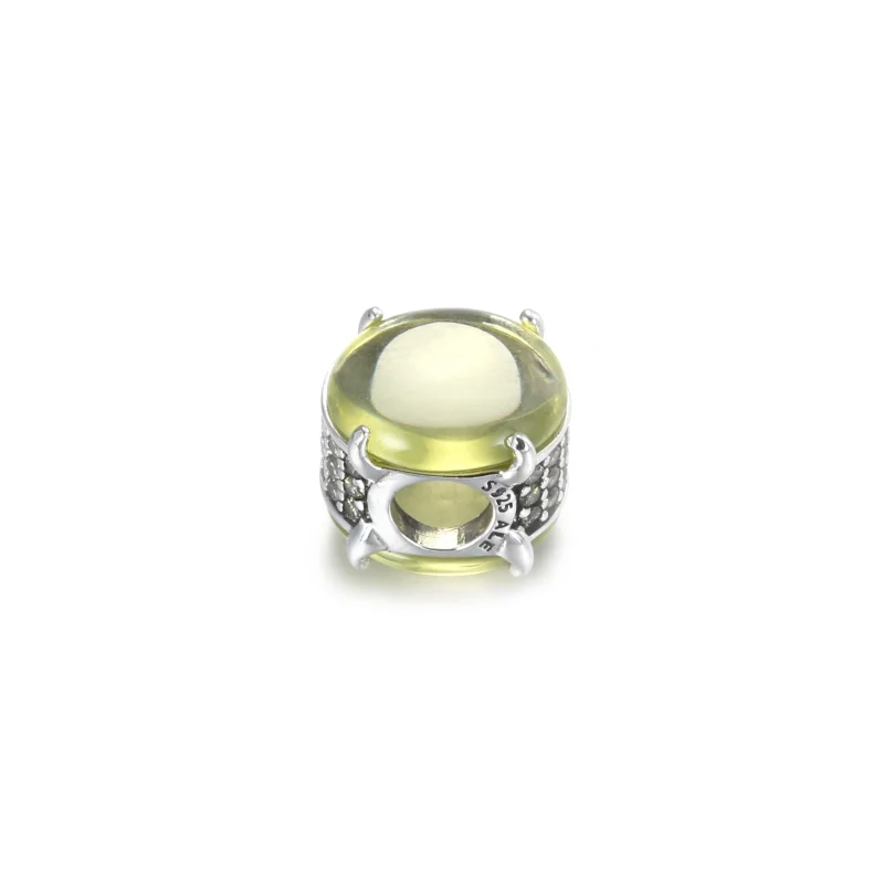 (image for) PANDORA Green Oval Cabochon Charm - 799309C02 - View 4
