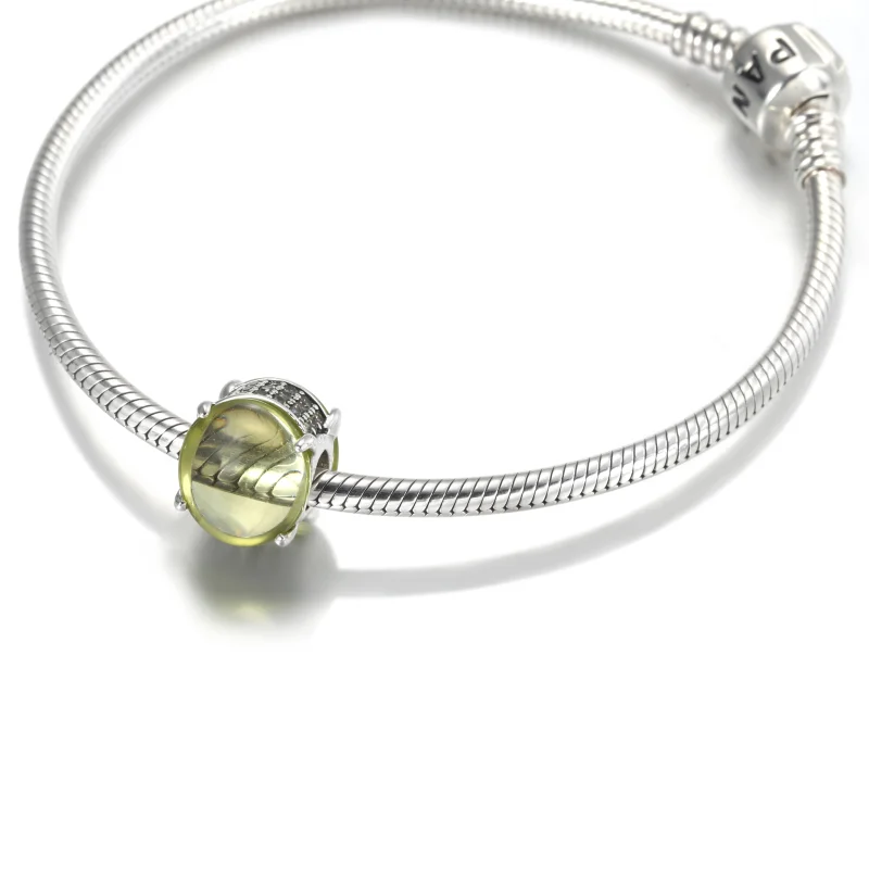 (image for) PANDORA Green Oval Cabochon Charm - 799309C02 - View 5