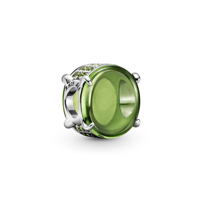 (image for) PANDORA Green Oval Cabochon Charm - 799309C02 - Product Image