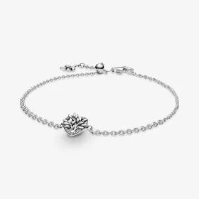 PANDORA Heart Family Tree Chain Bracelet - 599292C01 PANDORA Heart Family Tree Chain Bracelet - 599292C01