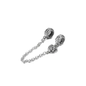 PANDORA Heart Family Tree Safety Chain Charm - 799293C00 PANDORA Heart Family Tree Safety Chain Charm - 799293C00