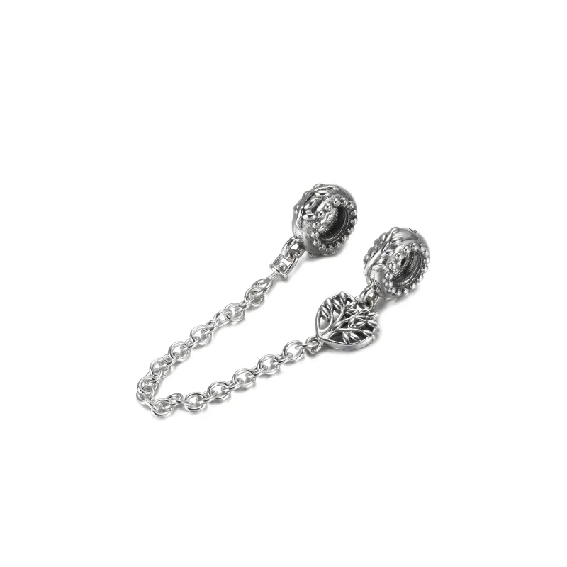 (image for) PANDORA Heart Family Tree Safety Chain Charm - 799293C00 - View 2