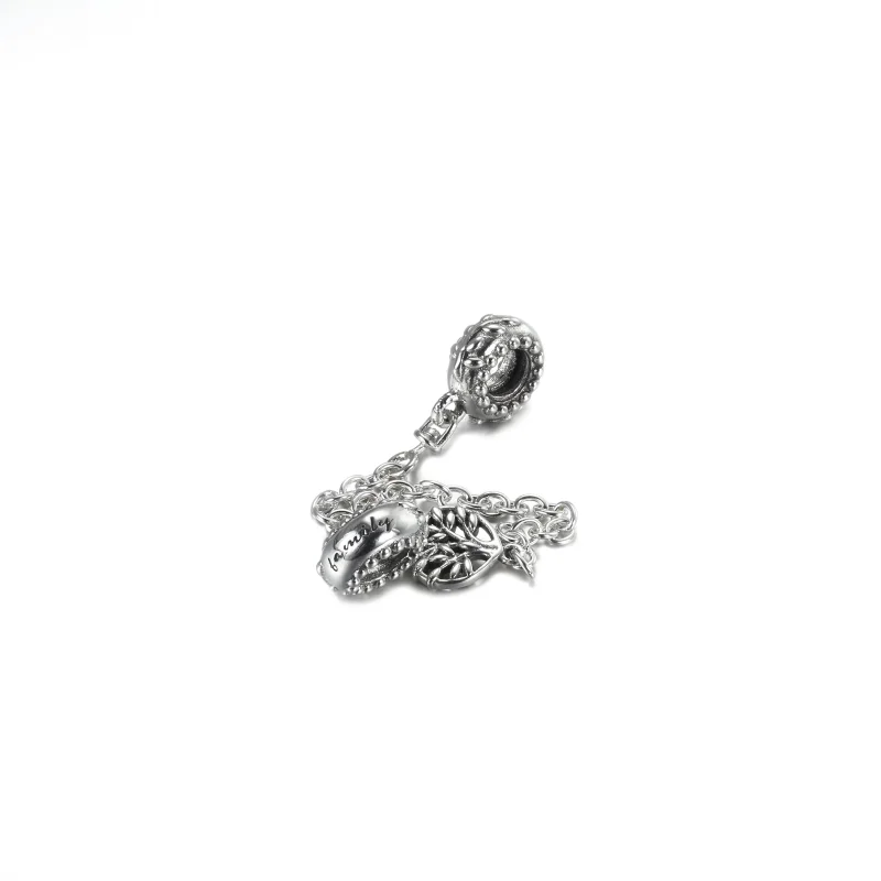 (image for) PANDORA Heart Family Tree Safety Chain Charm - 799293C00 - View 3
