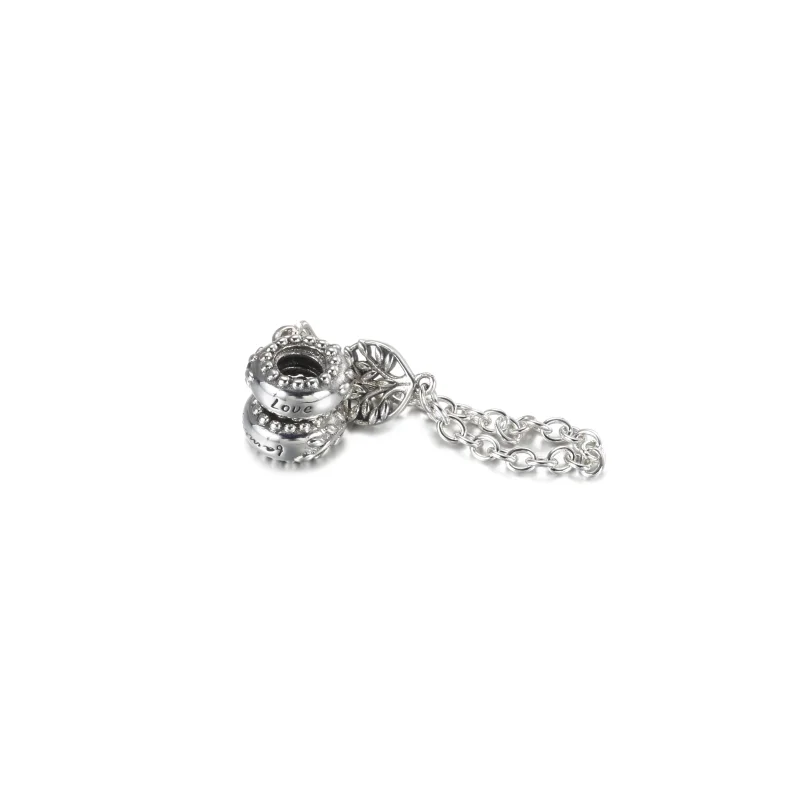 (image for) PANDORA Heart Family Tree Safety Chain Charm - 799293C00 - View 4