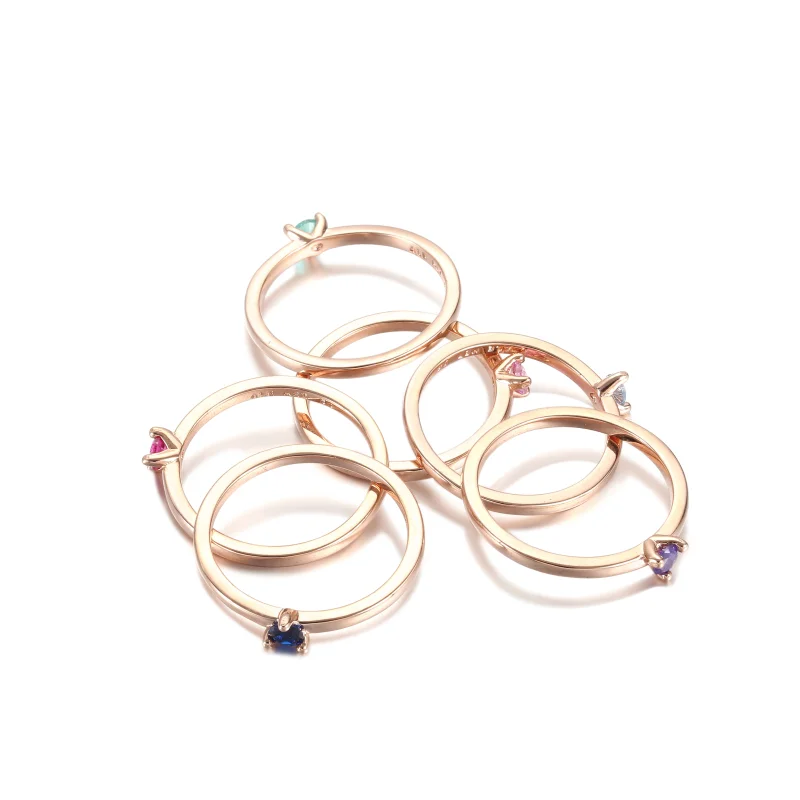 (image for) PANDORA Light Blue Solitaire Ring - 189259C02 - View 4