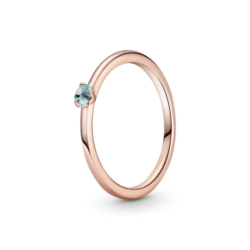 (image for) PANDORA Light Blue Solitaire Ring - 189259C02 - Product Image