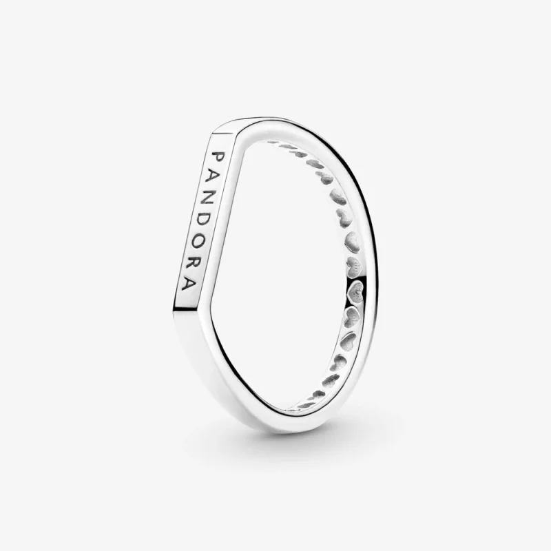 (image for) PANDORA Logo Bar Stacking Ring - 199048C00 - Product Image