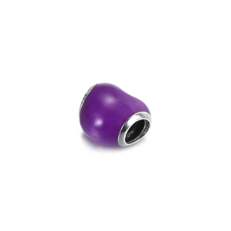 (image for) PANDORA Metallic Purple Heart Charm - 799291C01 - View 2