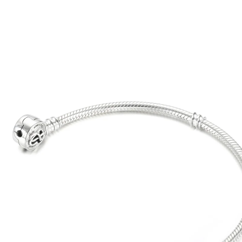 (image for) Pandora Moments Heart Infinity Clasp Snake Chain Bracelet - 599365C00 - View 4
