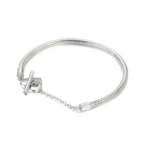 Pandora Moments Heart T-Bar Snake Chain Bracelet - 599285C00 Pandora Moments Heart T-Bar Snake Chain Bracelet - 599285C00