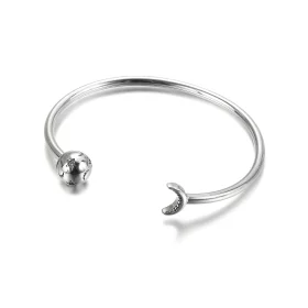 Pandora Moments Moon & Stars Open Bangle - 599120C01 Pandora Moments Moon & Stars Open Bangle - 599120C01
