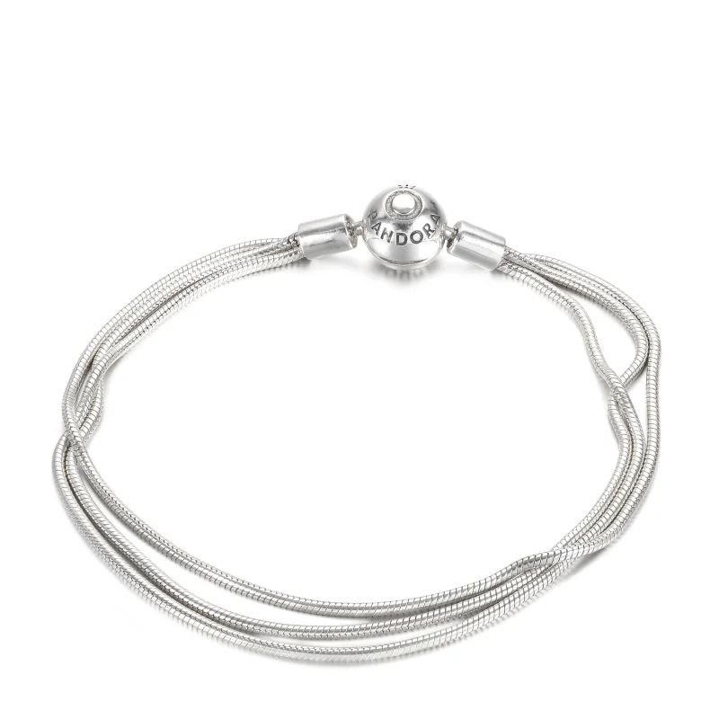 (image for) Pandora Moments Multi Snake Chain Bracelet - 599338C00 - View 2