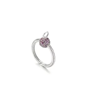 Pandora Moments Small Pink Pavé O Pendant - 399097C02 Pandora Moments Small Pink Pavé O Pendant - 399097C02