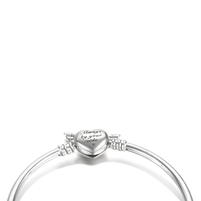 (image for) Pandora Moments Winged Heart Bangle - 599379C00 - View 5