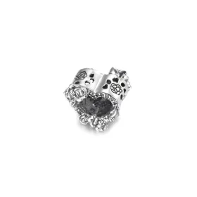 PANDORA Open Heart & Rose Flowers Charm - 799281C01 PANDORA Open Heart & Rose Flowers Charm - 799281C01