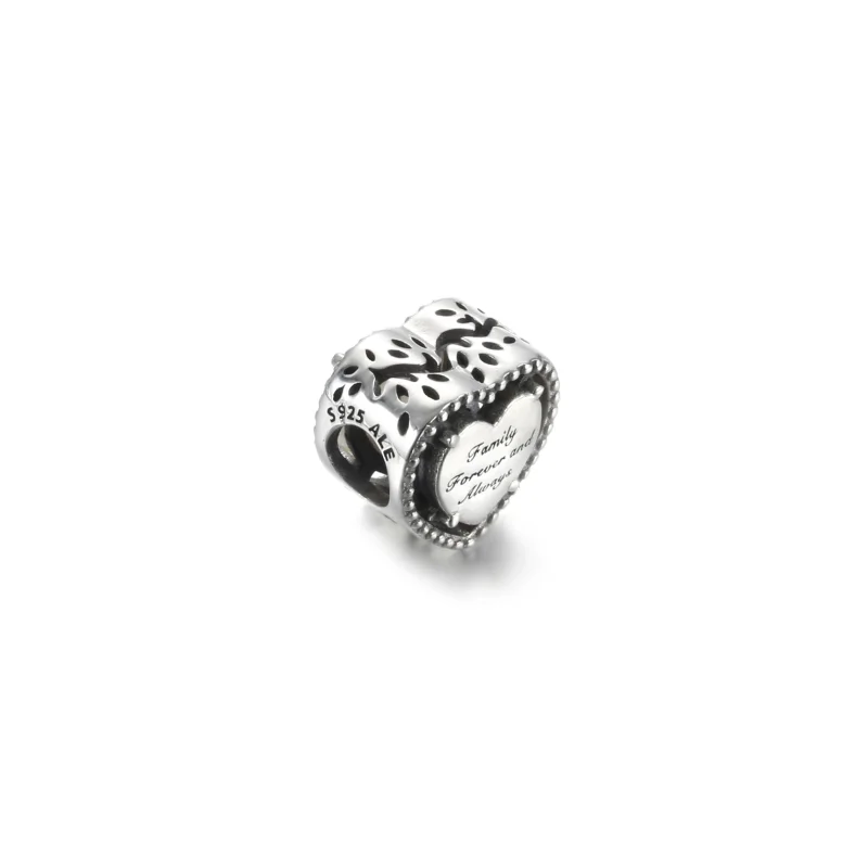 (image for) PANDORA Openwork Heart & Family Tree Charm - 799413C01 - View 4
