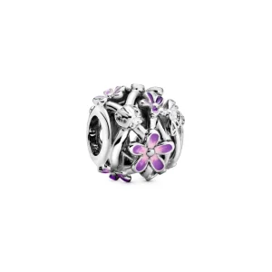 (image for) PANDORA Openwork Purple Daisy Charm - 798772C02