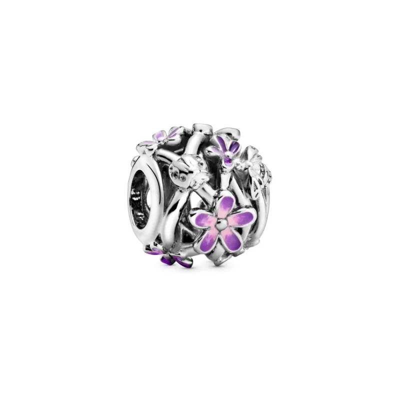 (image for) PANDORA Openwork Purple Daisy Charm - 798772C02 - Product Image