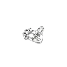 PANDORA Paw Prints On My Heart Charm - 799360C00 PANDORA Paw Prints On My Heart Charm - 799360C00