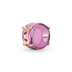 (image for) PANDORA Pink Oval Cabochon Charm - 789309C02